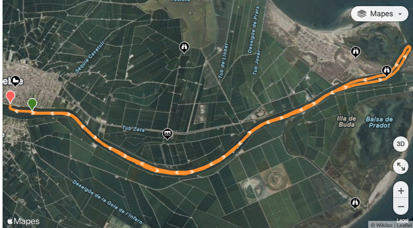 Mapa ruta Vaixell